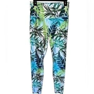 Playground athletic leggings with floral print size medium